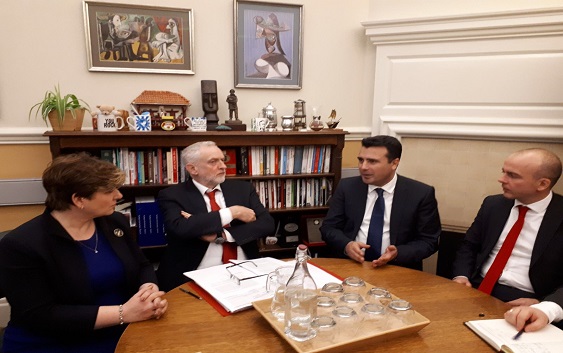 Заев и Тевдовски на средба со Лабуристите во Лондон: Работиме на нашата заедничка заложба за создавање едно општество за сите