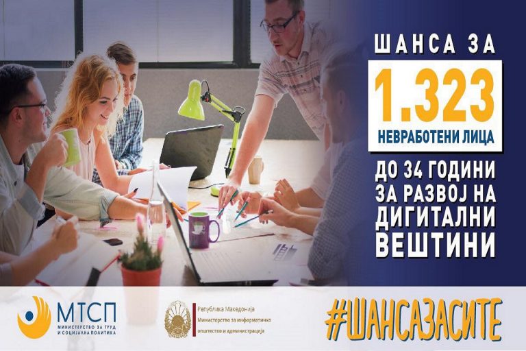 МТСП: ПРЕКУ ВЛОЖУВАЊЕ ВО РАЗВОЈ НА ДИГИТАЛНИТЕ ВЕШТИНИ ДО НОВИ РАБОТНИ МЕСТА
