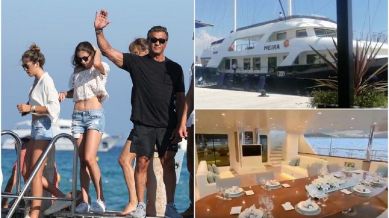 СИЛВЕСТЕР СТАЛОНЕ СО ЛУКСУЗНА ЈАХТА КРСТОСУВА НИЗ ЈАДРАНОТ