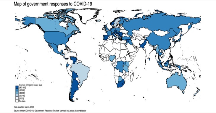 ИСТРАЖУВАЊЕ НА „ОКСФОРД“: КОИ ЗЕМЈИ ИМААТ НАЈСТРОГИ МЕРКИ ВО БОРБАТА ПРОТИВ КОВИД-19