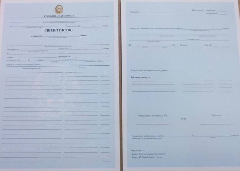 Покрај патните исправи, во државата фалат и свидетелствата