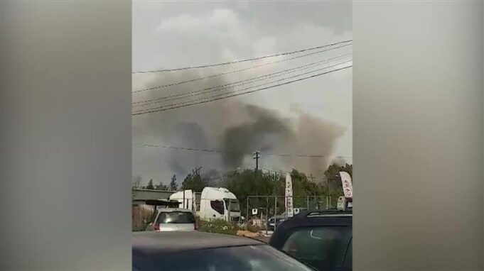 (Видео): Пожар во рамките на фабриката „Охис“
