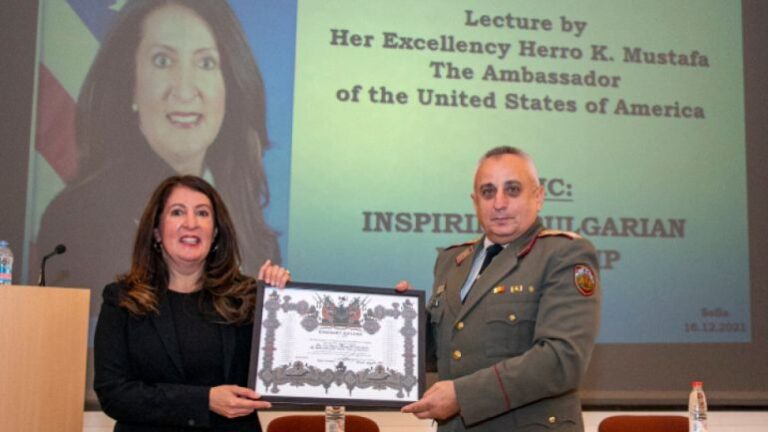 Амбасадорката на САД во Софија: Бугарија покажува лидерство во регионот и во светот