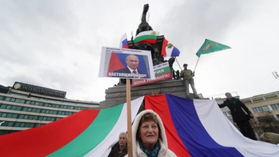 Градоначалничката на Софија го прекина маршот за поддршка на Русија