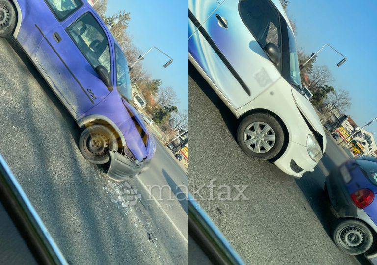 Сообраќајка во Влае: Се судрија три возила, распрскано стакло на улицата