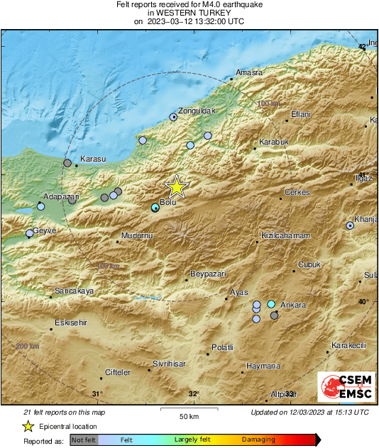 Силен земјотрес повторно ја погоди Турција