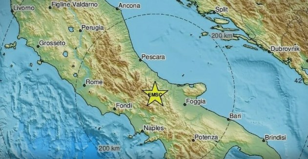 Силен земјотрес во Италија
