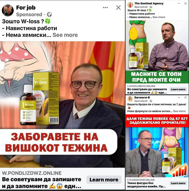 Со ликот на Таравари се продава препарат за слабеење, тој алармира дека е злоупотребен и бара истрага од институциите