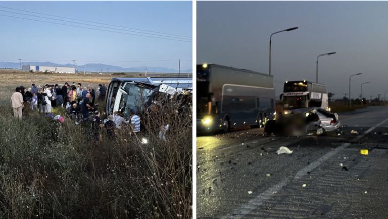 Македонец кој се нашол на патот во Грција сведочи за страшната несреќа: „Патниците од автобусот не може да излезат, автомобилот беше целосно згмечен“