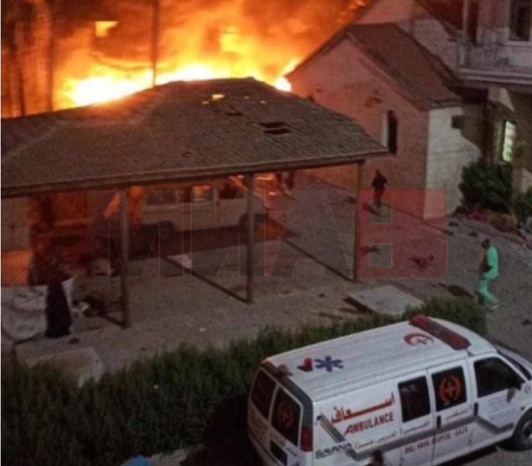ИДФ соопшти дека експлозијата во болницата била предизвикана од „ракети на милитантите“-осуди за нападот стигнаа од СЗО, Арапската лига, Ердоган и Шарл Мишел