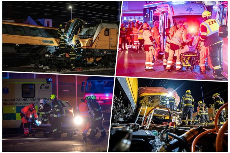 Снимка од евакуацијата на патниците по судирот на возови во Чешка: слушнале страшен звук а многу брзо и силен удар