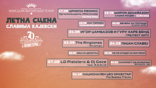 Свечено отворање на летната сцена „Славиша Кајевски“ со „Црнила ремикс“