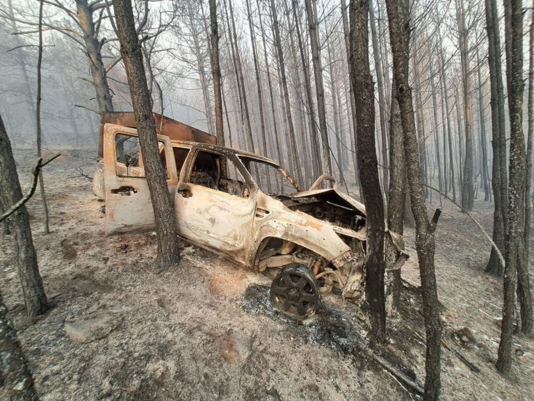 Изгоре единственото противпожарно возило на ДПД – Пехчево