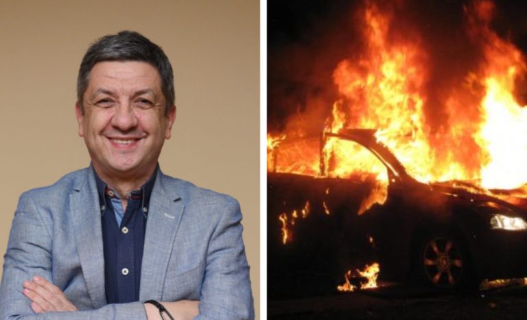 Запален автомобилот на Драган Митковски кој важеше за најблизок соработник на Данела Арсовска