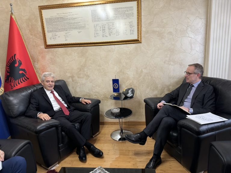 Али Ахмети го пречека шефот на ОБСЕ Вал: Нашата битка не е да бидеме во Владата, туку за достоинство, еднаквост и Европа 