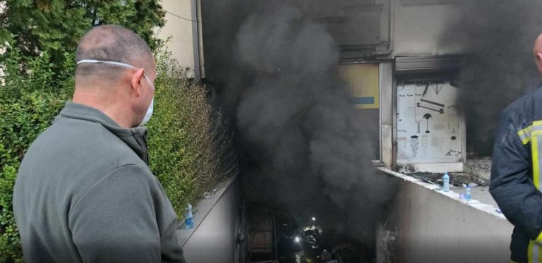 Започнаа увидни дејствија во опожарена зграда во Чаир