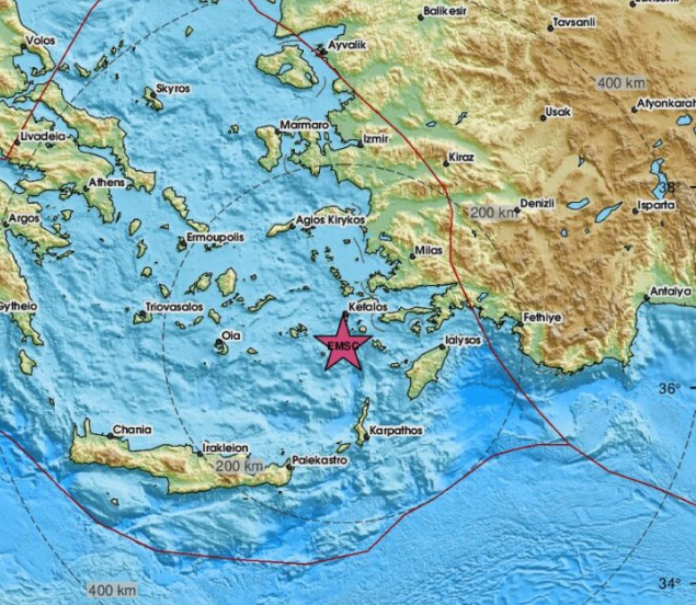 Силен земјотрес во Грција: Се стресе островот Кос