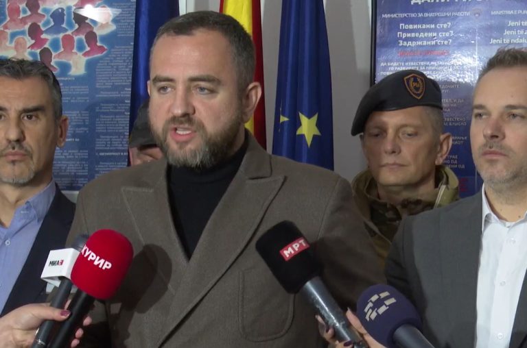 За вчерашните инциденти уапсени се четири лица, изјави Тошковски