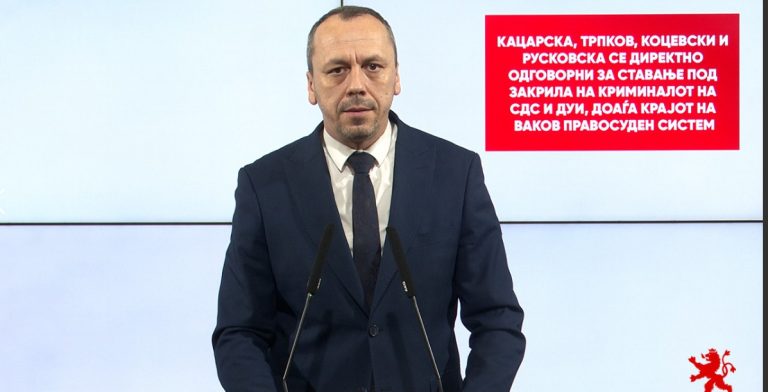 Петрушевски: Кацарска, Трпков, Коцевски и Русковска се директно одговорни за ставање на криминалот на СДС и ДУИ под закрила, доаѓа крајот на ваквиот правосуден систем
