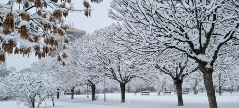 Променливо облачно време со повремени слаби снежни врнежи