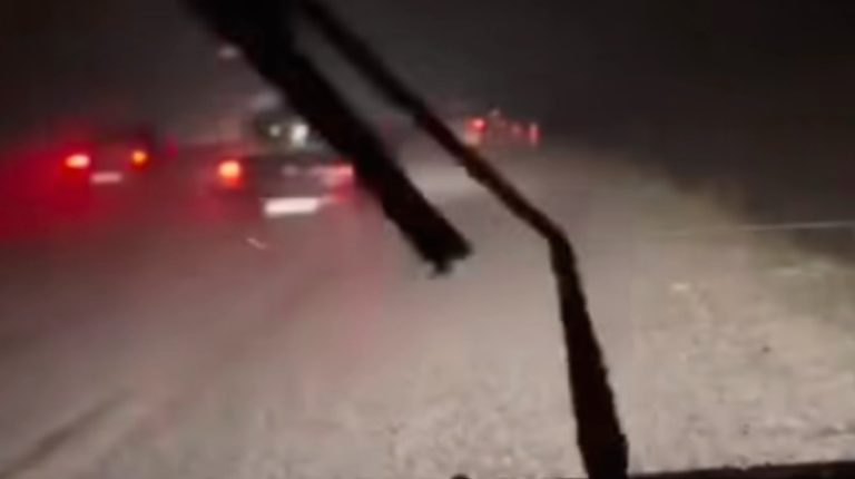 Големо невреме на автопатот Штип-Миладиновци, зголемен број на одрони