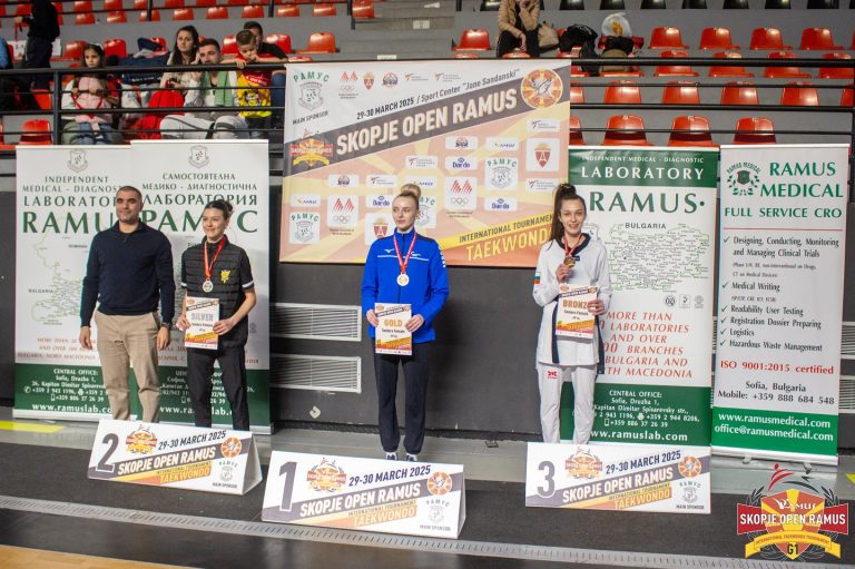 Бугарија освои 26 медали на таеквондо турнирот Скопје Опен Рамус 2025 година