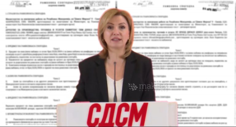 (Видео) СДСМ обвинува: Со сомнителен тендер од 4 милиони евра ќе се шијат униформи во МВР, едната од фирмите регистрирана 20 дена пред тендерот
