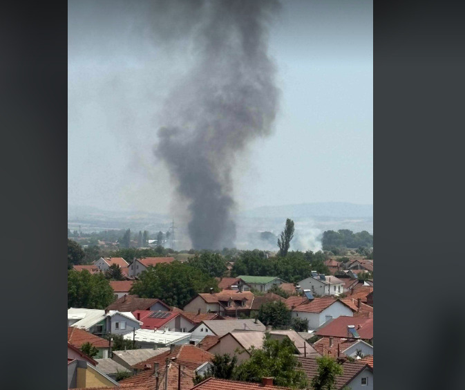 Голем пожар кај Вардариште, жителите на делови од Ародром, Ново Лисиче и Гази Баба без струја
