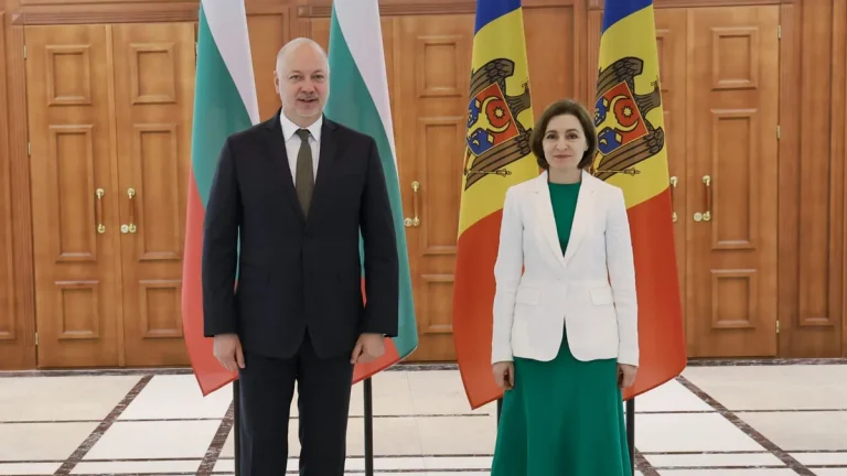 Желјазков пред Маја Санду: Бугариja цврсто ја поддржува европската интеграција на Молдавија