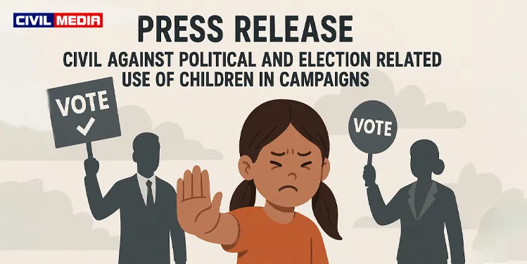 ЦИВИЛ: Злоупотребата на деца во изборните кампањи мора да престане