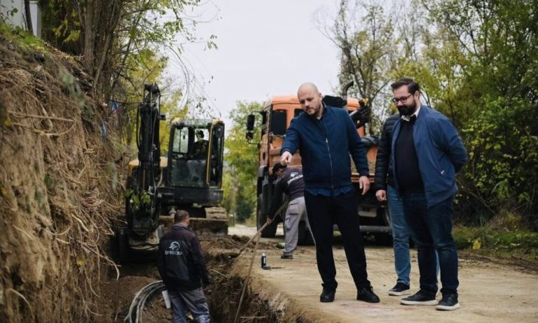 Во Радишани се гради потпорен ѕид за заштита од одрони