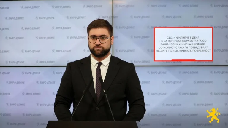 (Видео) Манасиевски: СДС и Филипче 5 дена не ја негираат соработката со Башановиќ и Милјан Шчекиќ, со молкот само ги потврдуваат нашите тези за нивната поврзаност