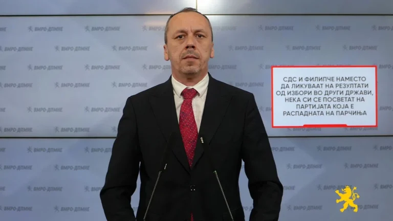 (Видео) Петрушевски: СДС и Филипче наместо да ликуваат на резултати од избори во други држави, нека си се посветат на партијата која е распадната на парчиња