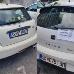 (Видео) Бели рози на автомобилите на амбасадата на Северна Македонија во Бугарија: „Не на омразата. Ние не сме непријатели“