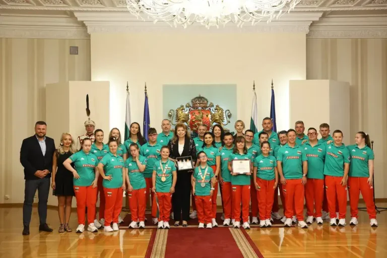 Јотова ги одликуваше бугарските спортисти со Даунов синдром