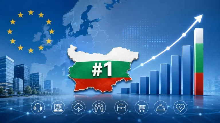 Бугарија ја задржа лидерската позиција во ЕУ по растот на услугите
