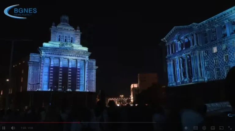 (Видео) Фестивалот LÙNAR ја осветли Софија со дела на финалисти од светски натпревар во видеомапинг