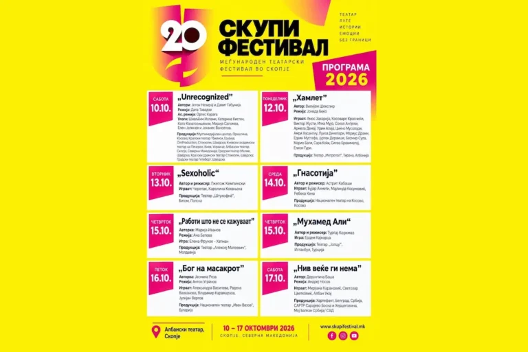 БКИЦ: Народниот театар „Иван Вазов“ од Софија ќе гостува со „Богот на масакрот“ во рамките на јубилејното 20-то издание на Меѓународниот театарски фестивал „Скупи“