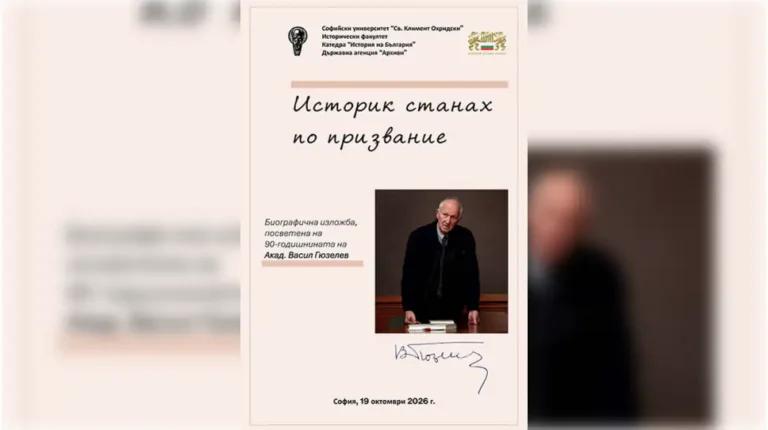 Софискиот универзитет ќе ја одбележи 90-годишнината на истакнатиот бугарски историчар академик Васил Ѓузелев